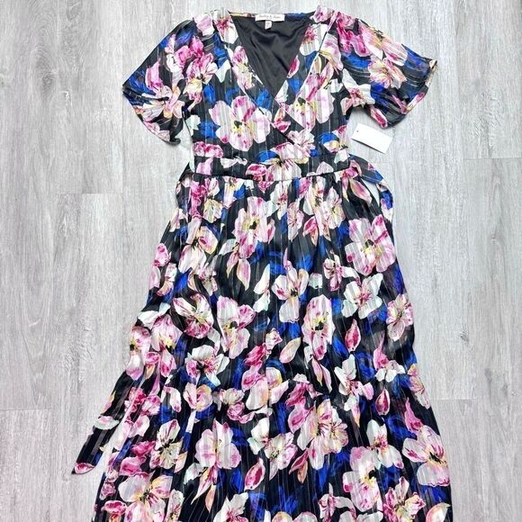 Floral Flowy Maxi Dress M - Picture 2 of 7